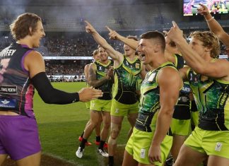 Fremantle star Nat Fyfe books in for elbow surgery after AFLX appearance