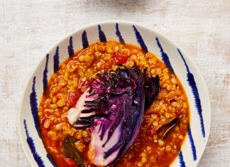 Meera Sodha’s vegan recipe for lentil rasam with roast red cabbage