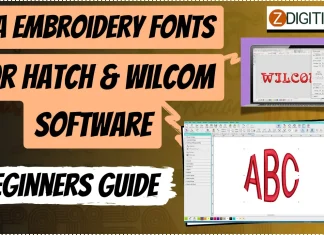 ESA Embroidery Fonts For Hatch & Wilcom Software | Beginners Guide