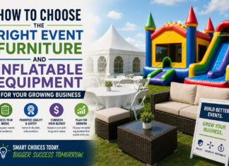 How to Choose the Right Event Furniture and Inflatable Equipment for Your Growing Business